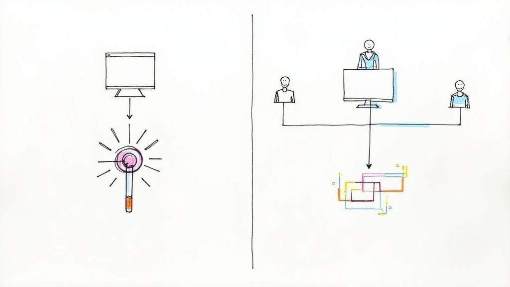 Diagram showing a central platform connected to various event management functions