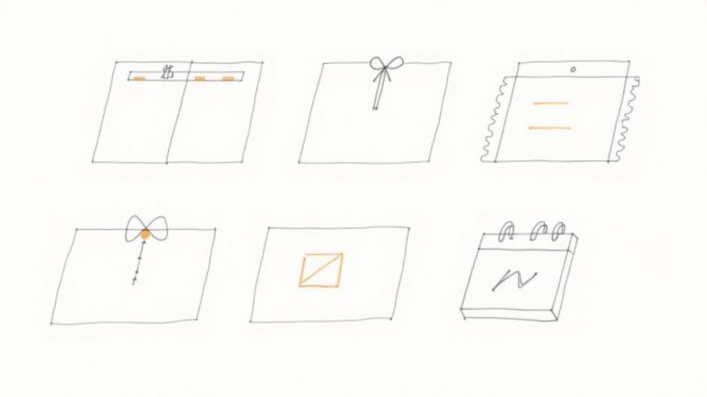 An event planner reviewing a checklist of features on a tablet.