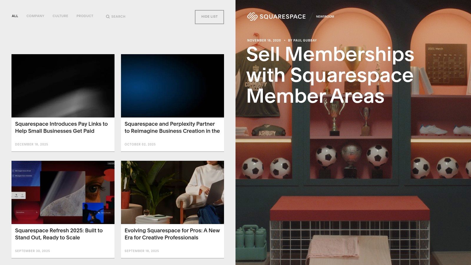 Squarespace Member Areas