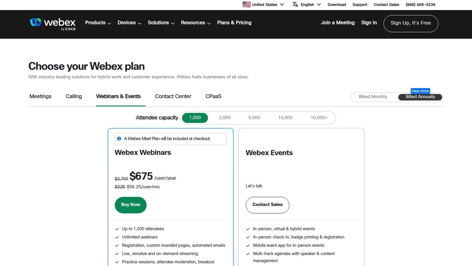 Webex Events / Webex Webinars