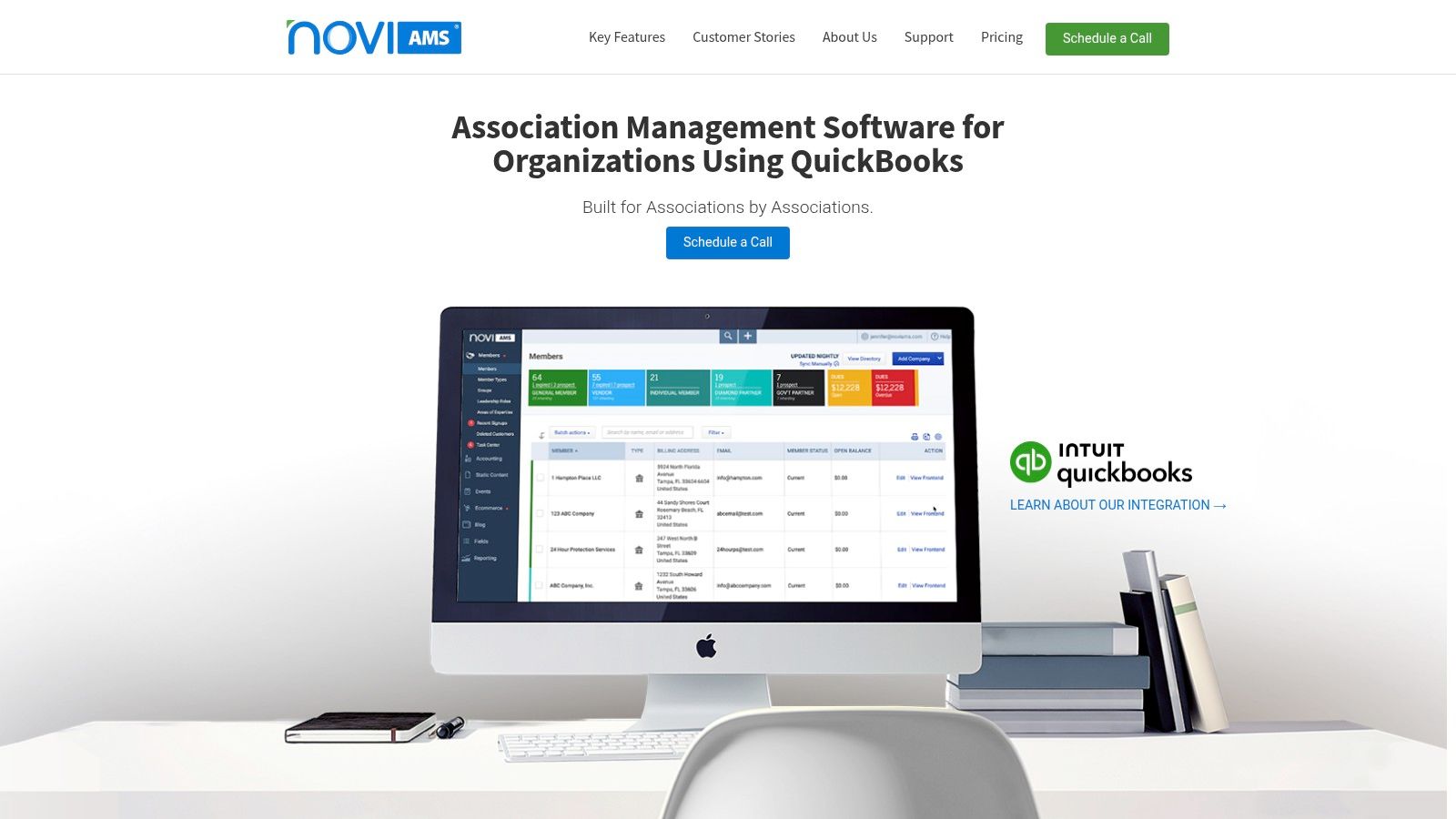 Novi AMS (QuickBooks‑centric AMS)