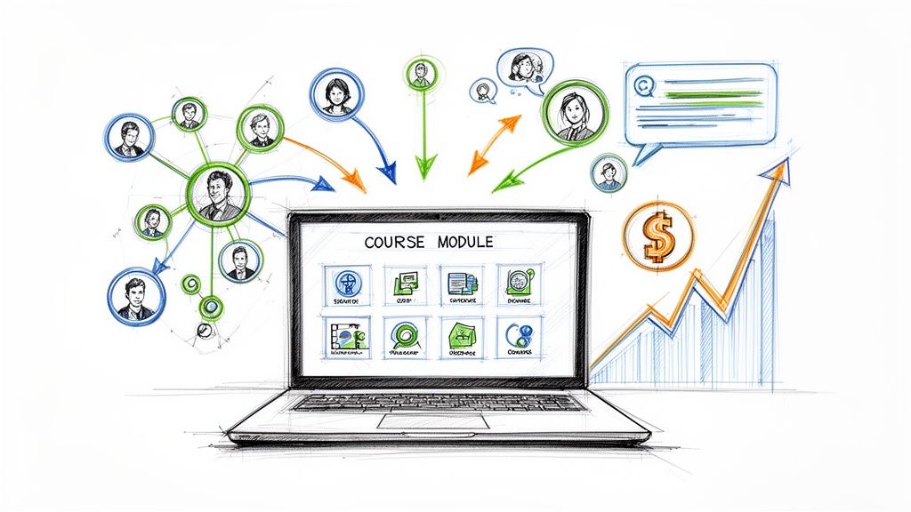How to Sell Online Courses in Professional Networks