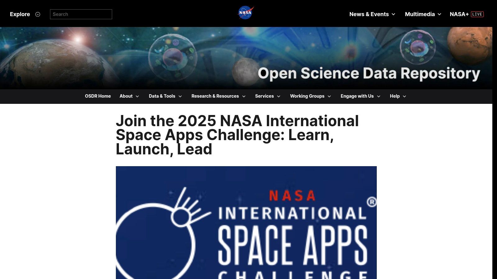 NASA International Space Apps Challenge
