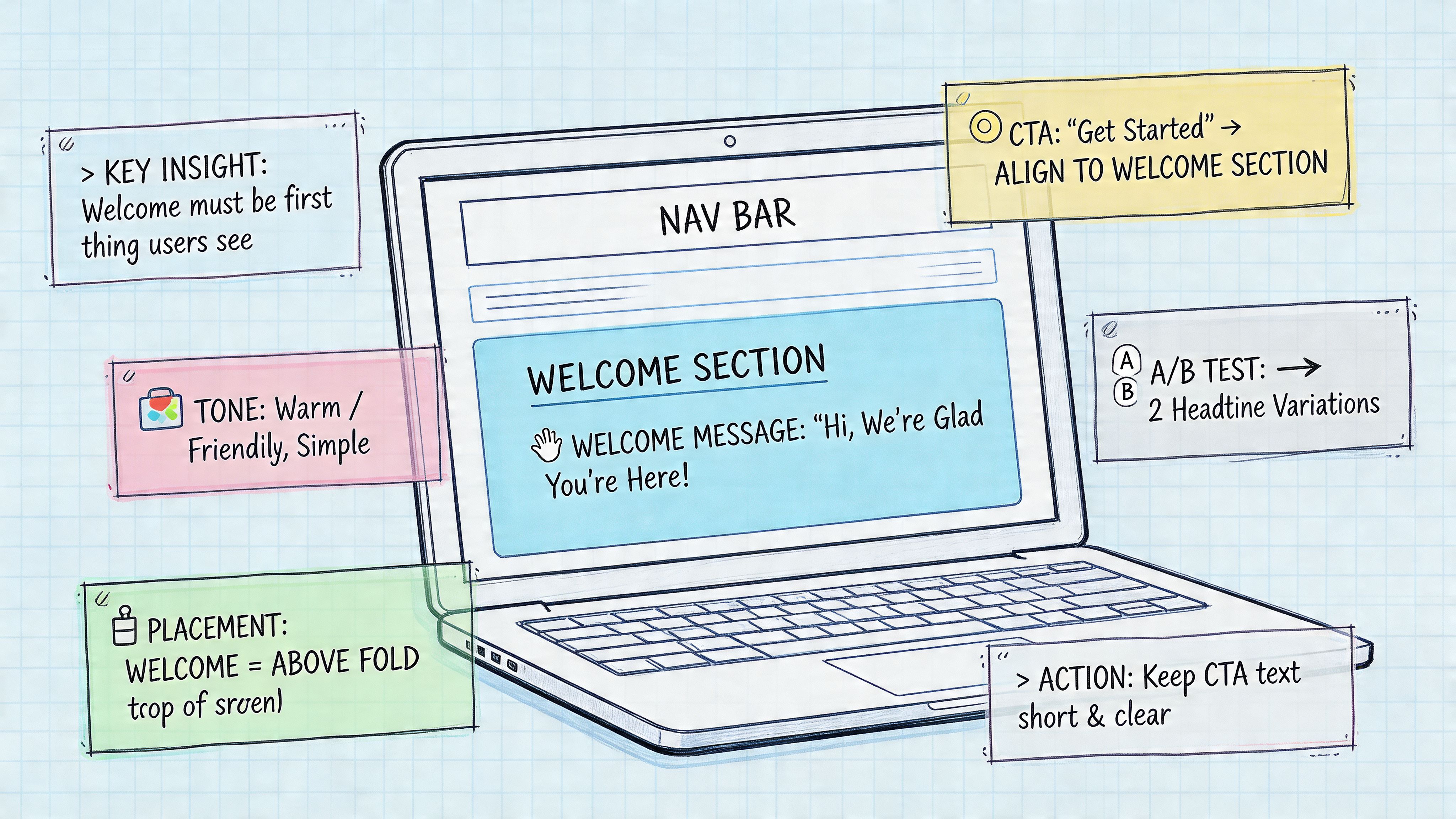 Welcome Message for a Website: 8 Expert Examples