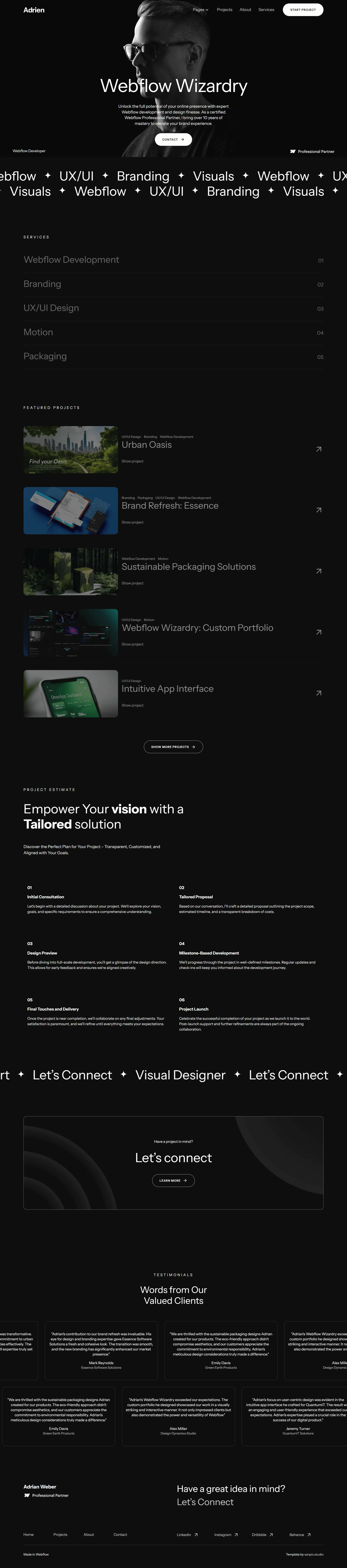 Home 2 page screenshot preview