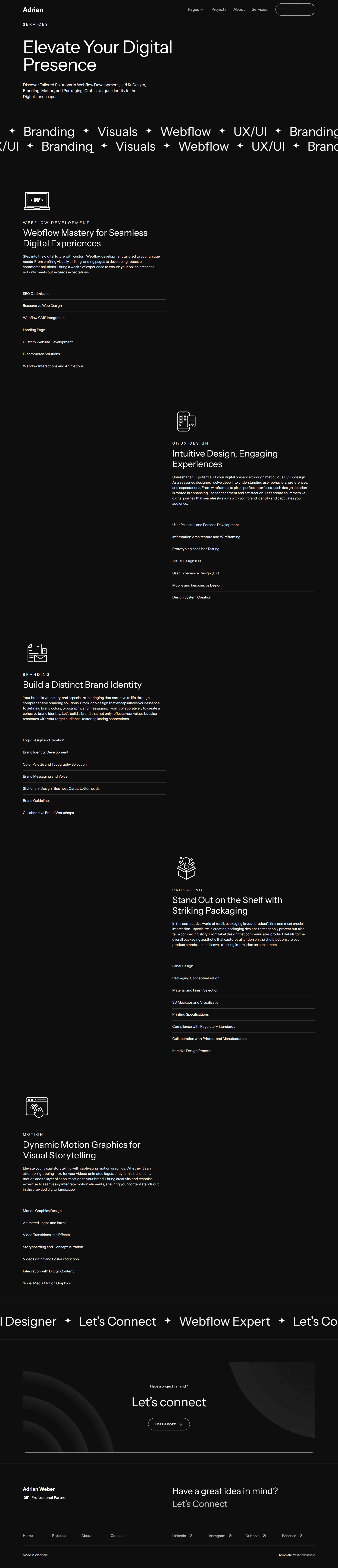 Service 1 page screenshot preview