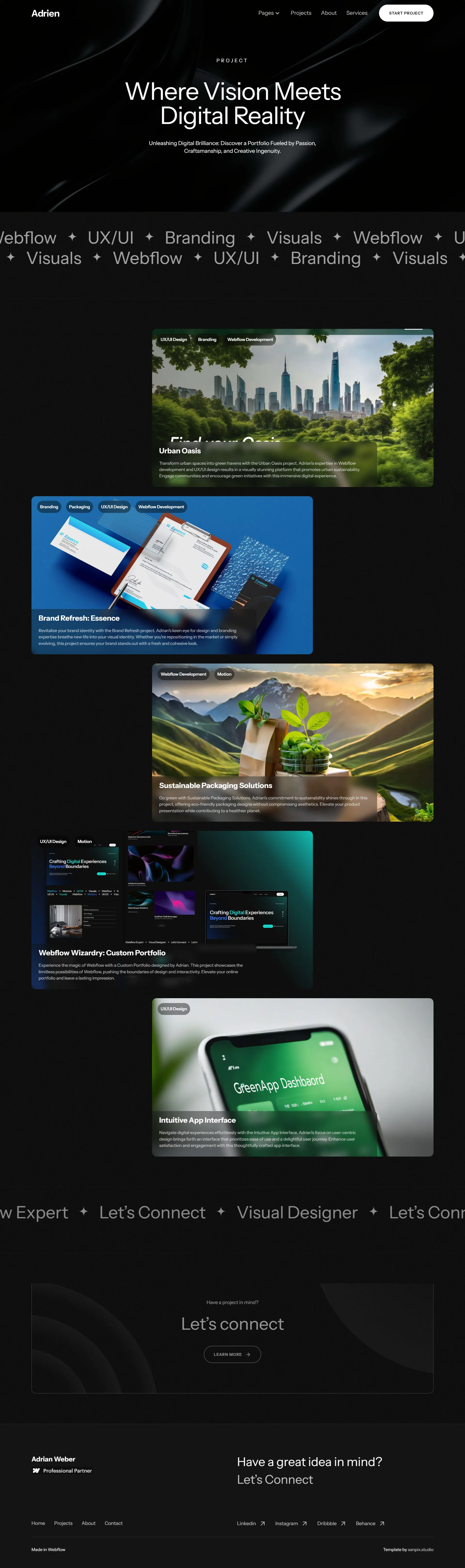 Project 2 page screenshot preview