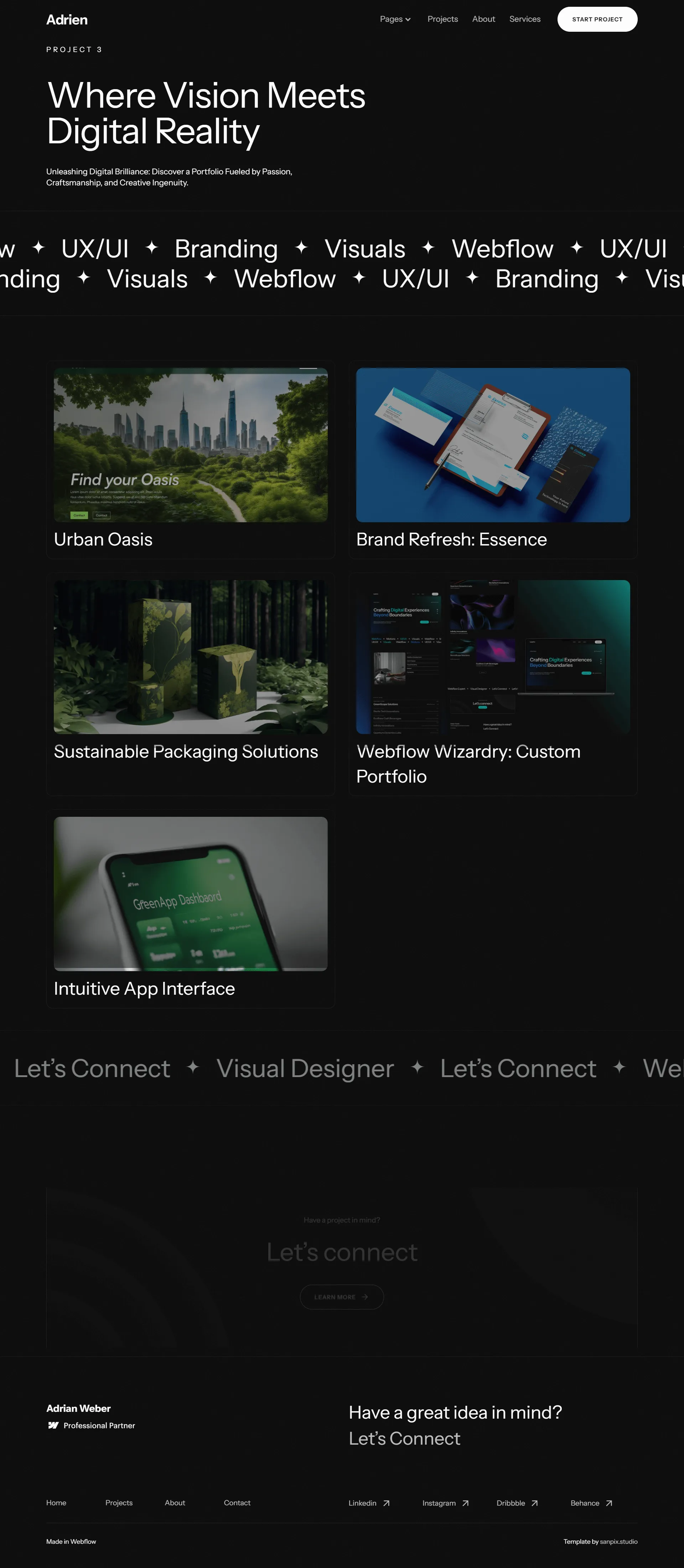 Project 3 page screenshot preview