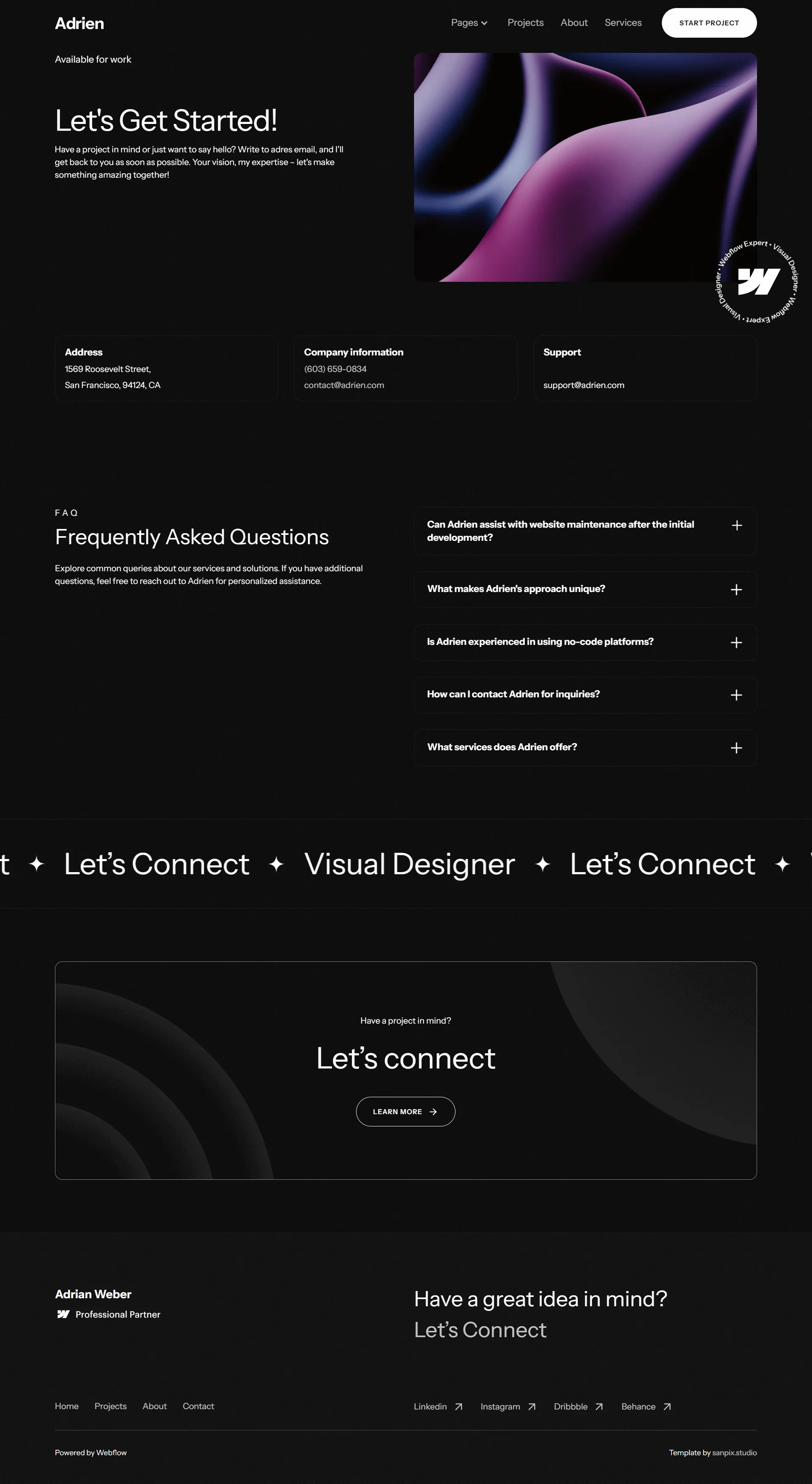 Contact 2 page screenshot preview