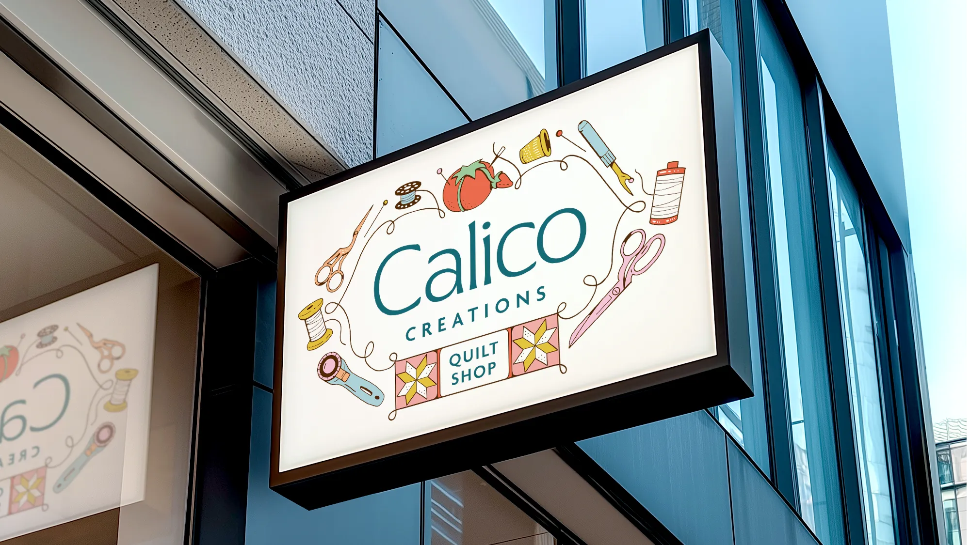 New logo design on signage outside storefront | Baylii Branding | Mount Vernon, WA
