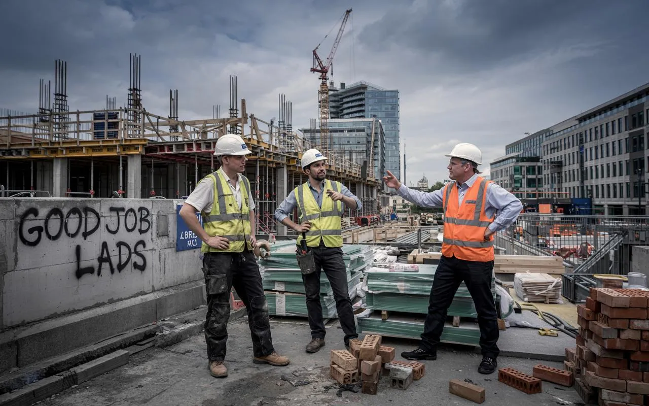 A meeting with the site project manager