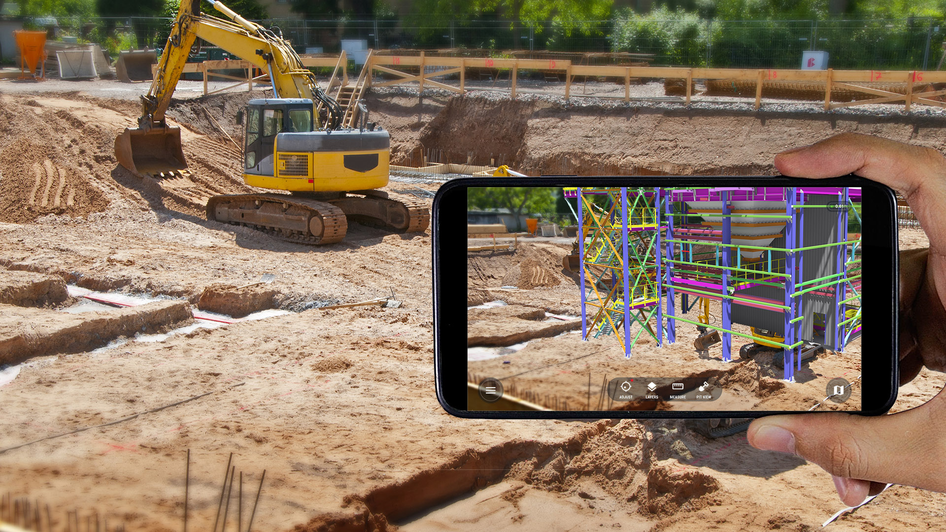 Implementing technology on building sites