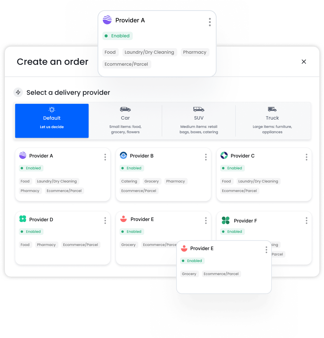 Unlock the largest delivery network