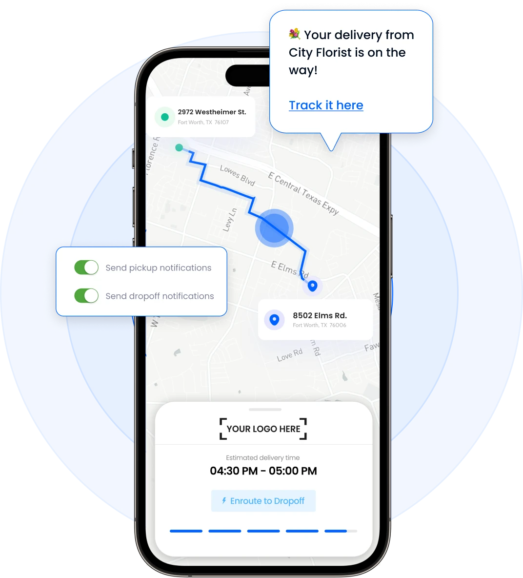 Custom-built on-demand flower delivery solutions