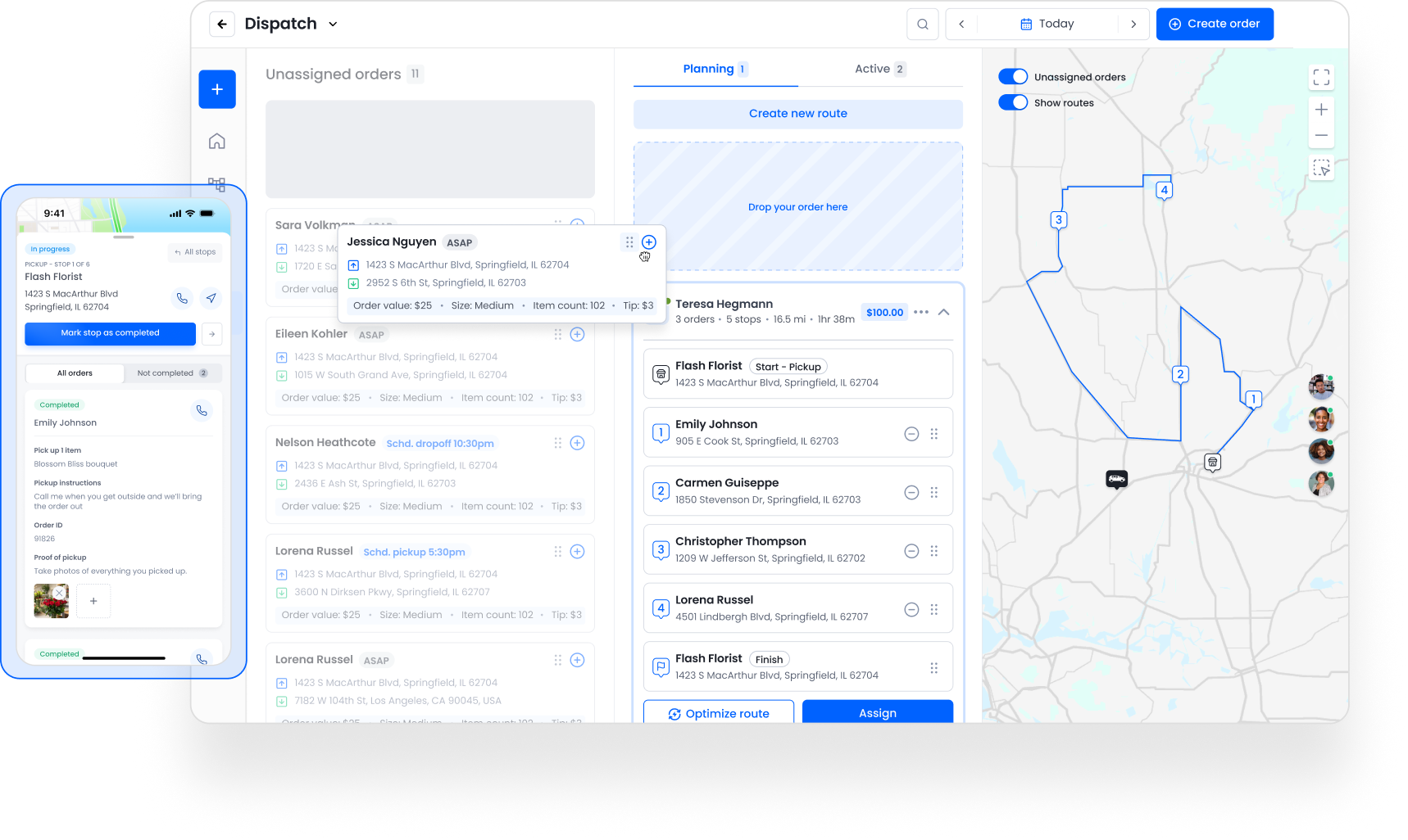 Smarter driver management, greater delivery control