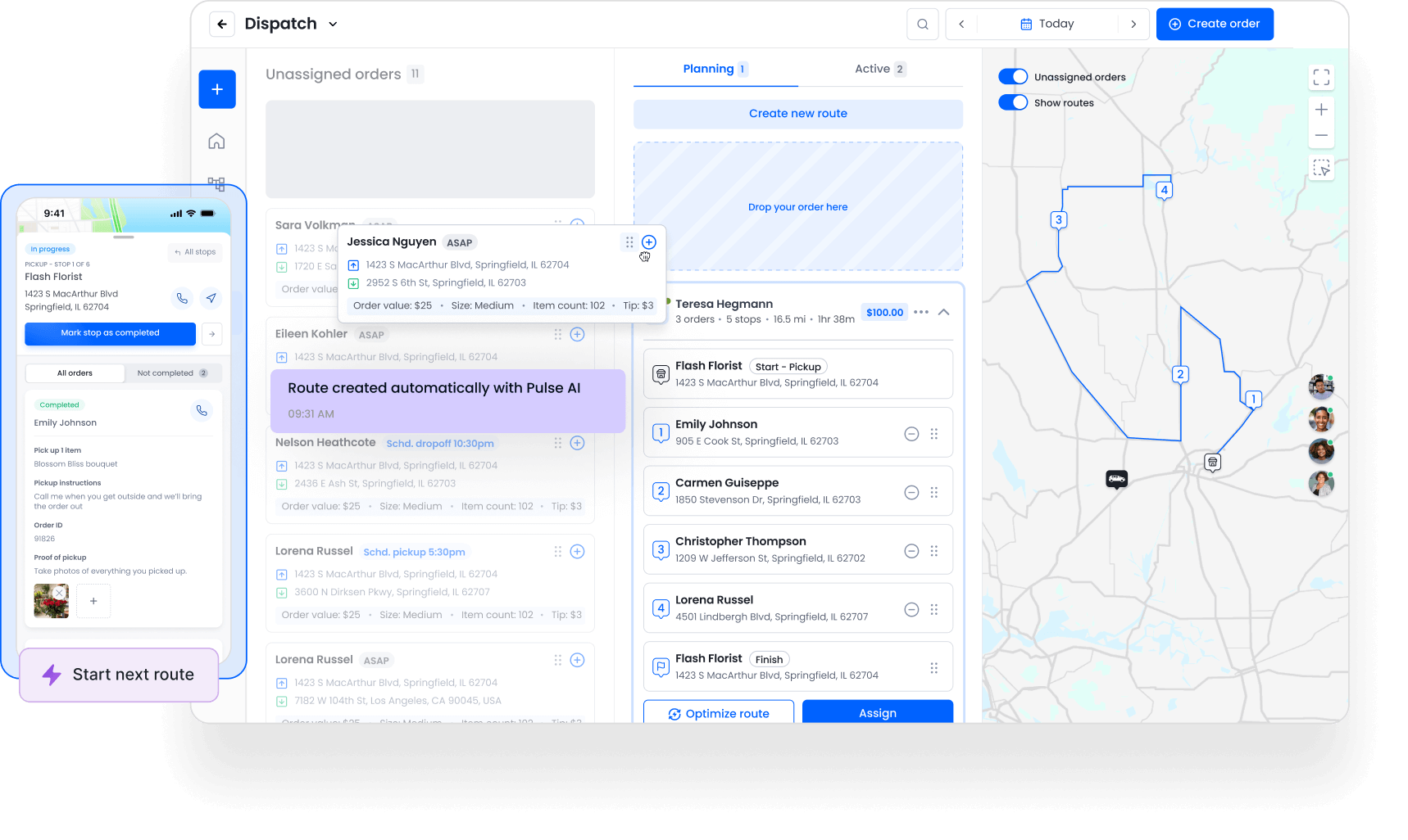 Smarter driver management, greater delivery control