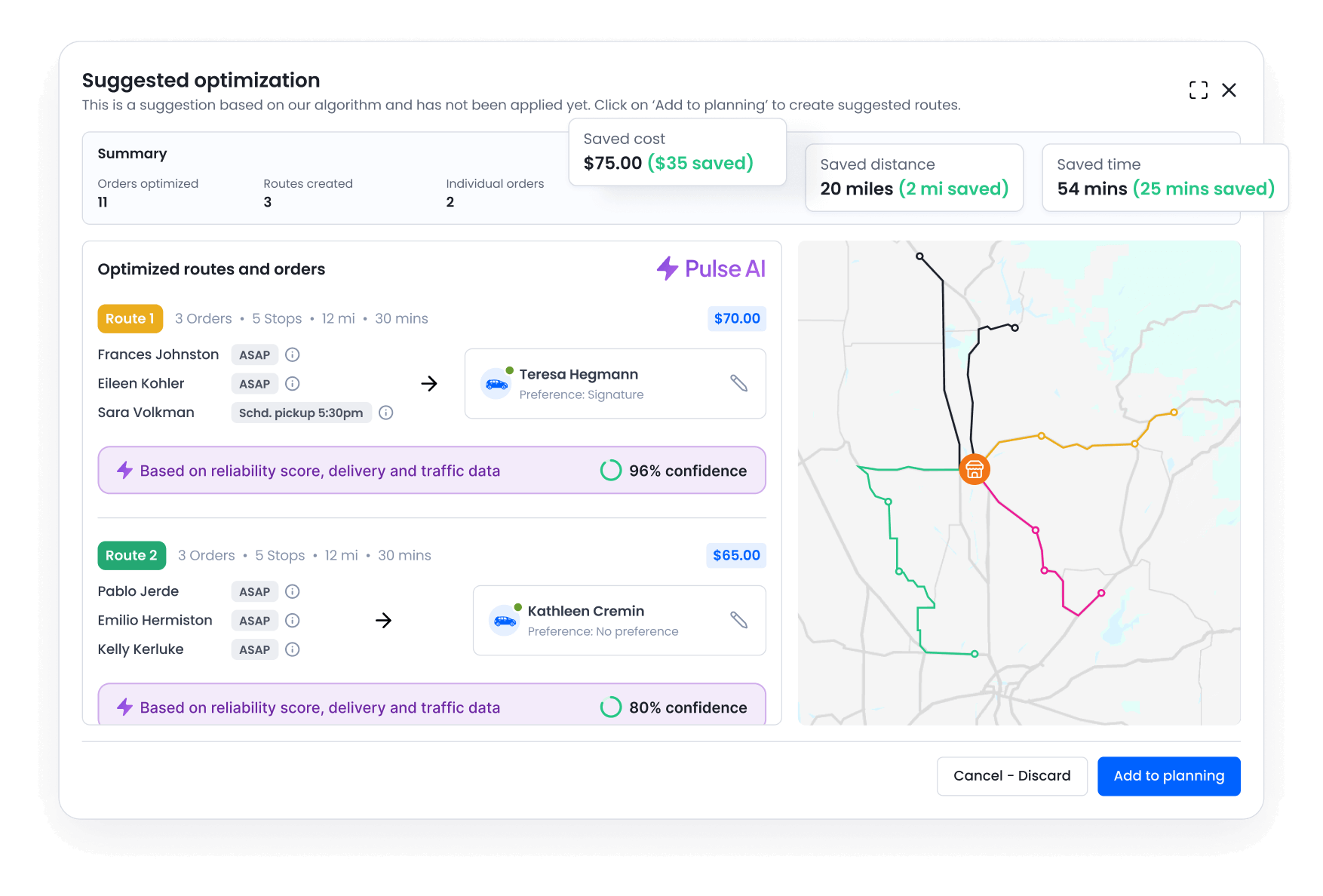 AI-Powered Route Optimization