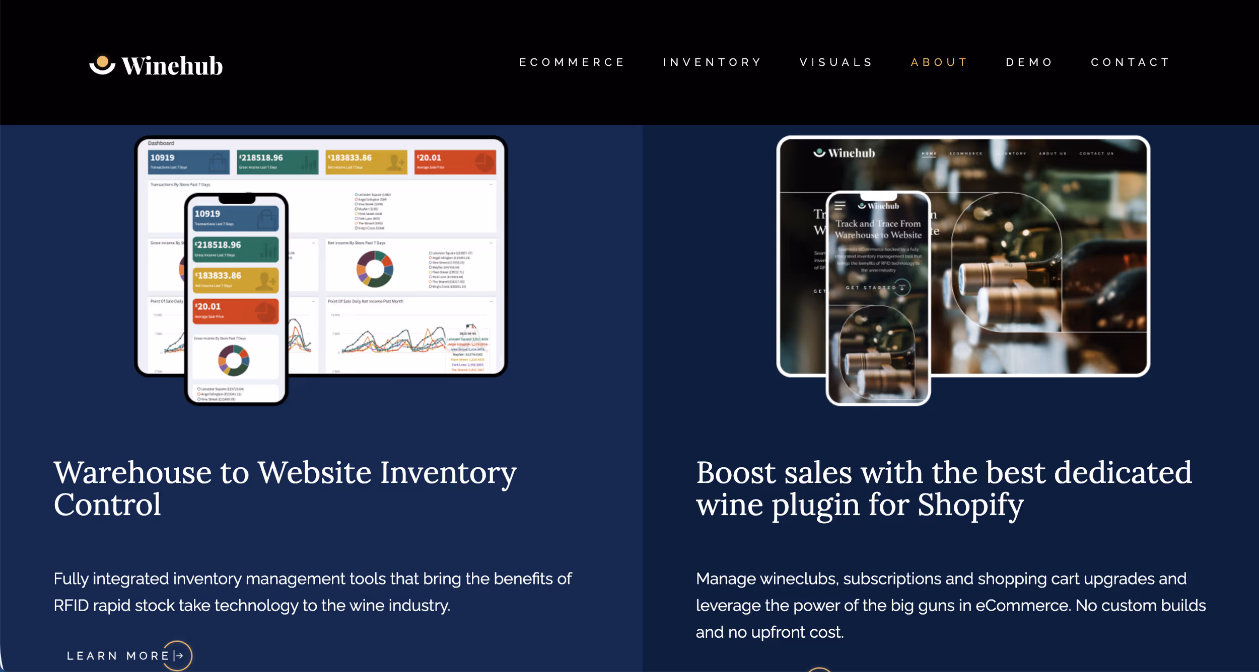 winehub dashboard