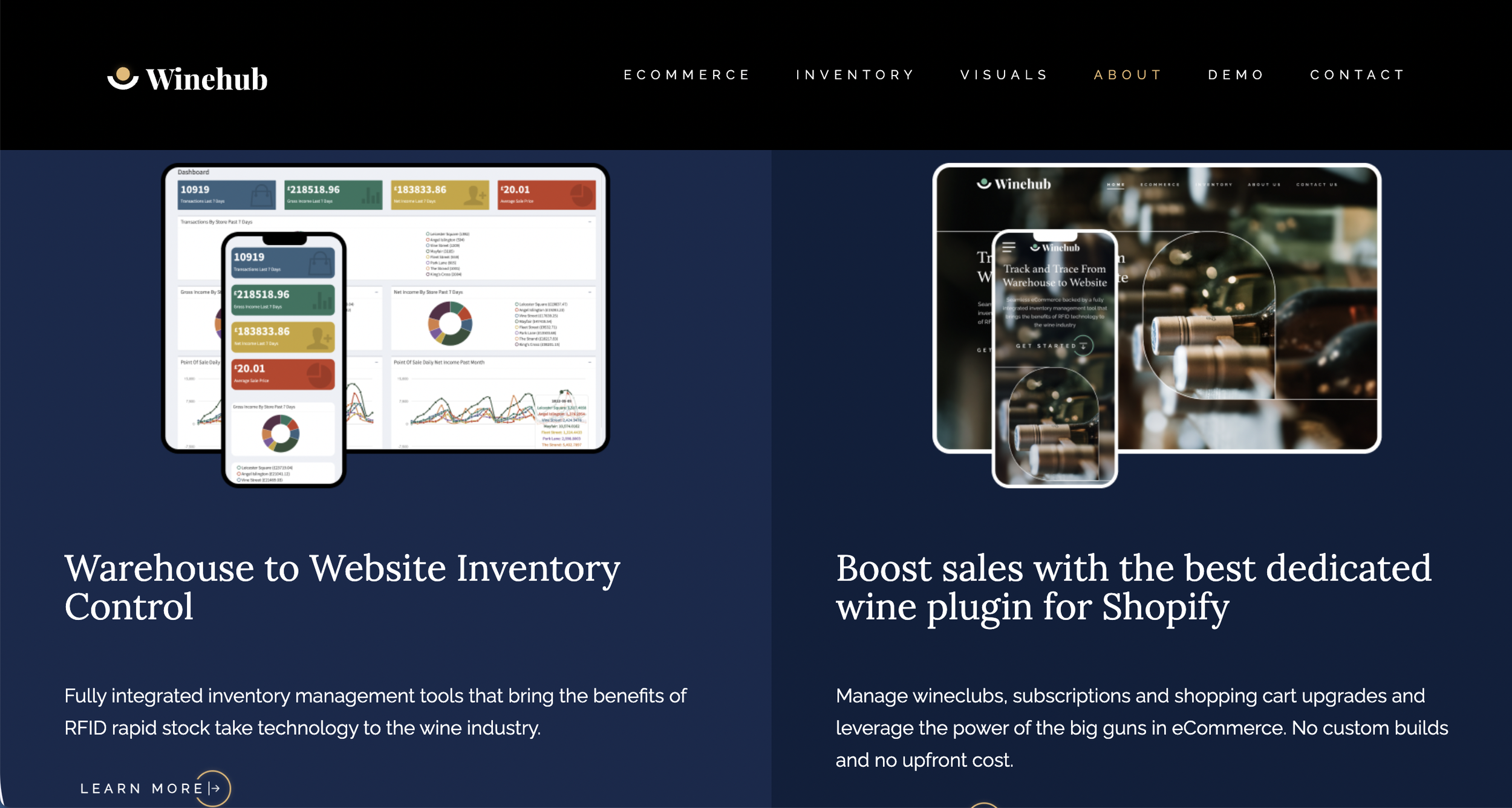winehub dashboard