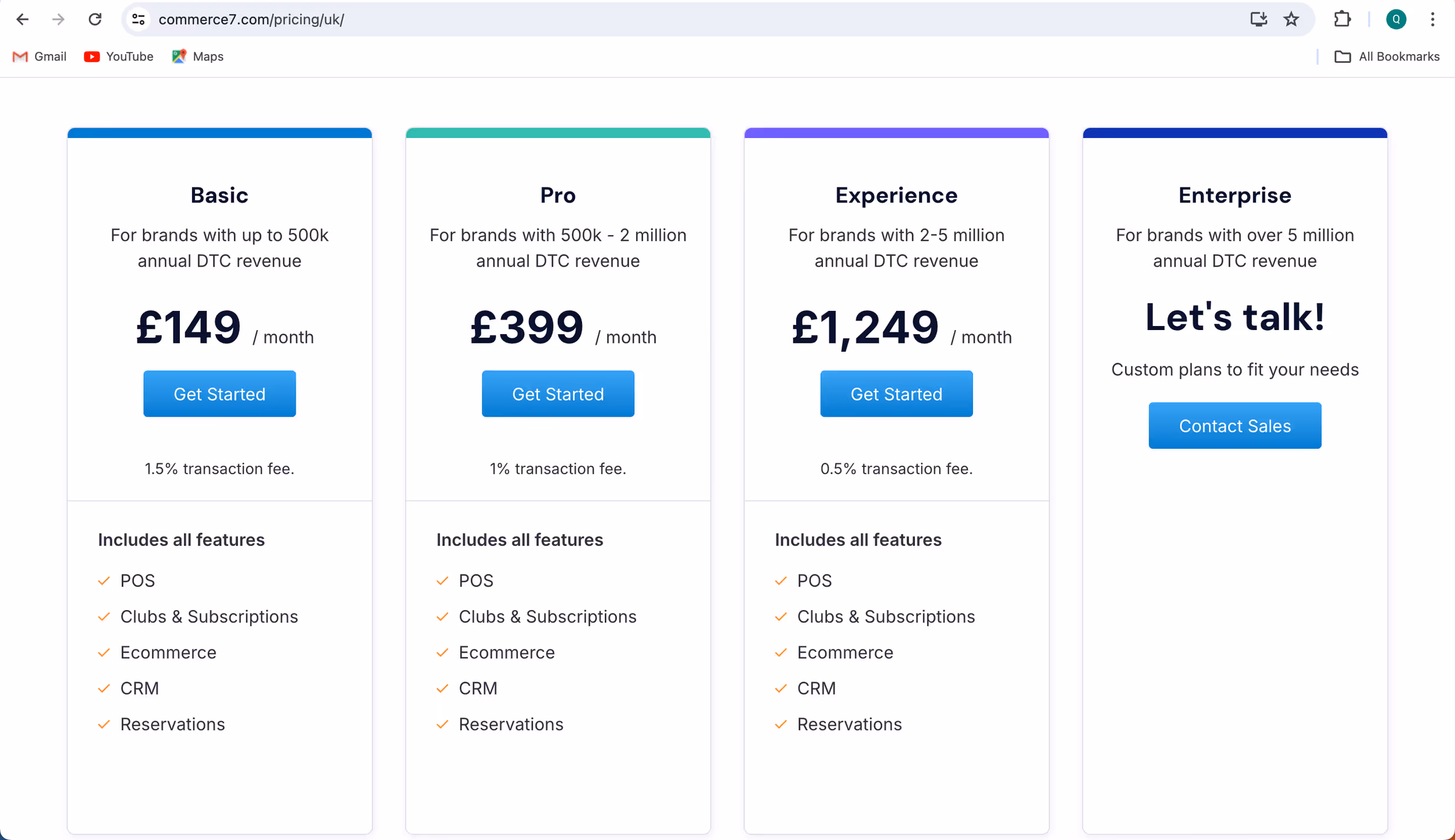 commerce 7 pricing