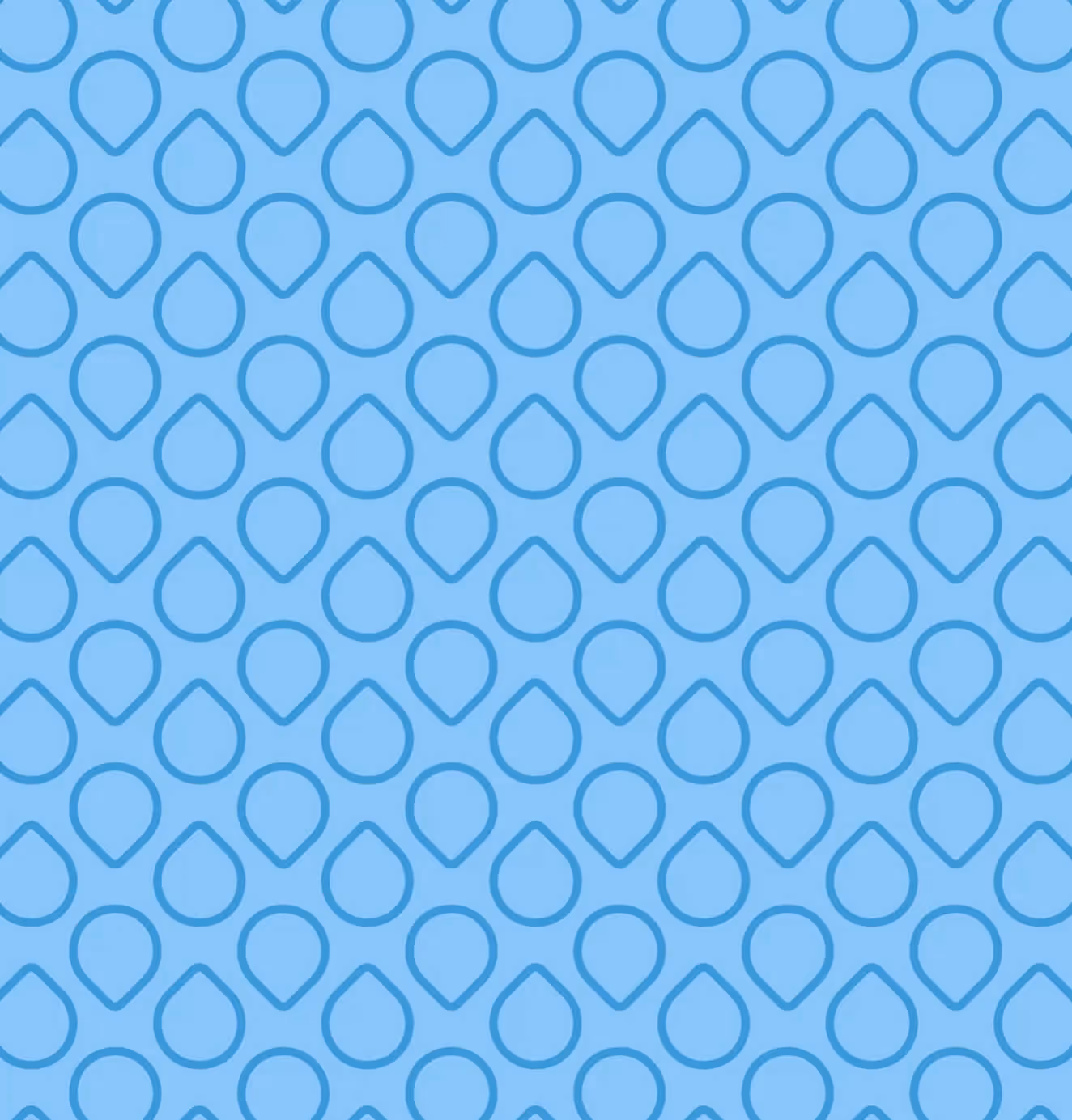A seamless blue background pattern with white illustrated bubbles of various sizes, resembling soap suds.