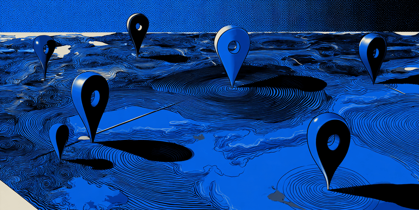 Map with multiple location pins, symbolizing multi-location legal services or regional presence.