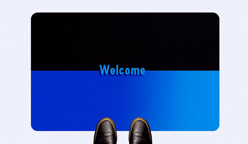 Modern storefront illustration, representing an active Shopify store engaging customers.