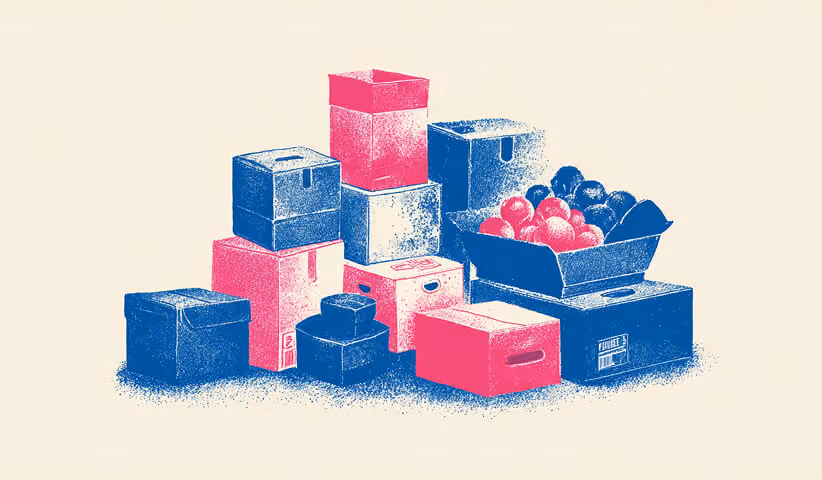 Organized shelves, tools, and packaging elements representing structured systems and operational consistency in branded Shopify businesses.