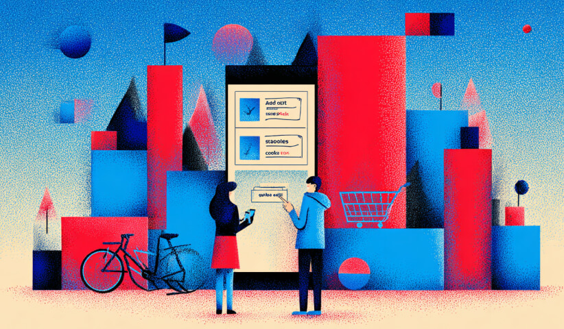 Users interacting with a digital storefront interface, representing e-commerce usability, consumer protection standards, accessibility requirements, and online customer experiences.