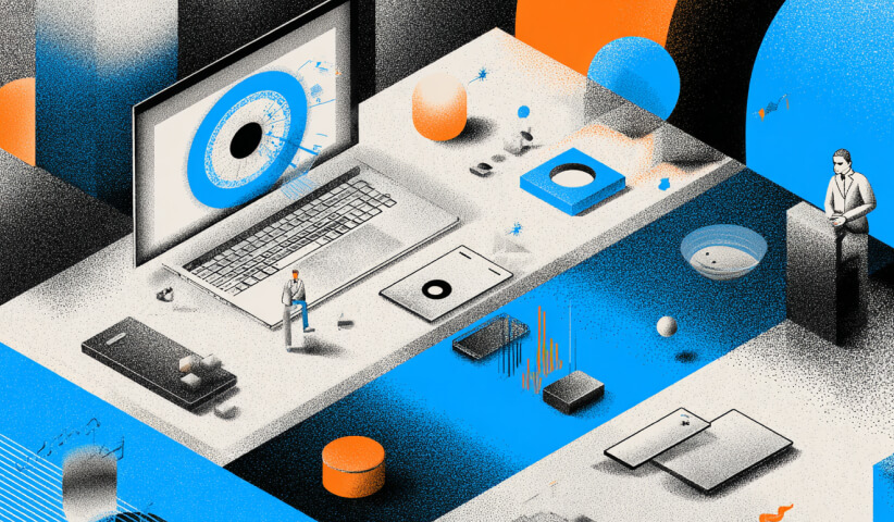 Minimalist desktop environment featuring screens, devices, and visual elements, representing professional website design, usability, and digital brand presentation.