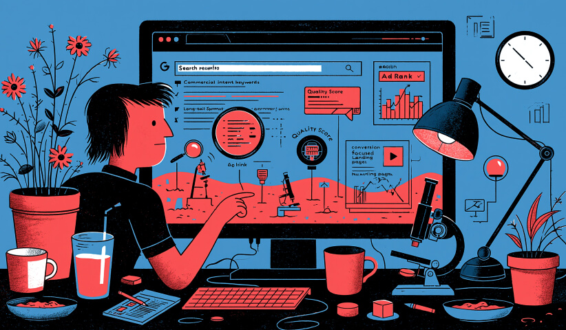 Digital marketer analyzing campaign dashboards, performance metrics, and optimization tools, illustrating continuous monitoring and refinement to improve paid advertising results.