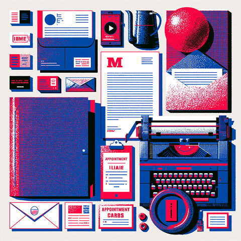 Collection of professionally printed marketing materials including business cards, stationery, brochures, direct mail, and branded collateral, showcasing a complete print branding solution for businesses.