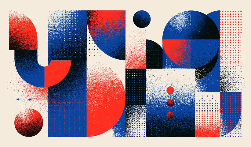 Bold abstract typography created from geometric shapes, demonstrating how custom letterforms and simplified forms become the foundation of distinctive wordmarks and brand identities.