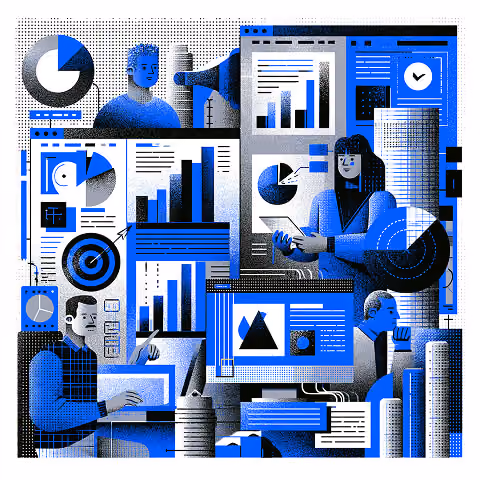 Team analyzing website dashboards, charts, and user behavior data to improve conversions, optimize user experience, and increase digital marketing performance.