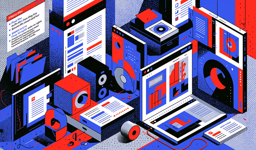 Collection of website layouts and digital design assets.