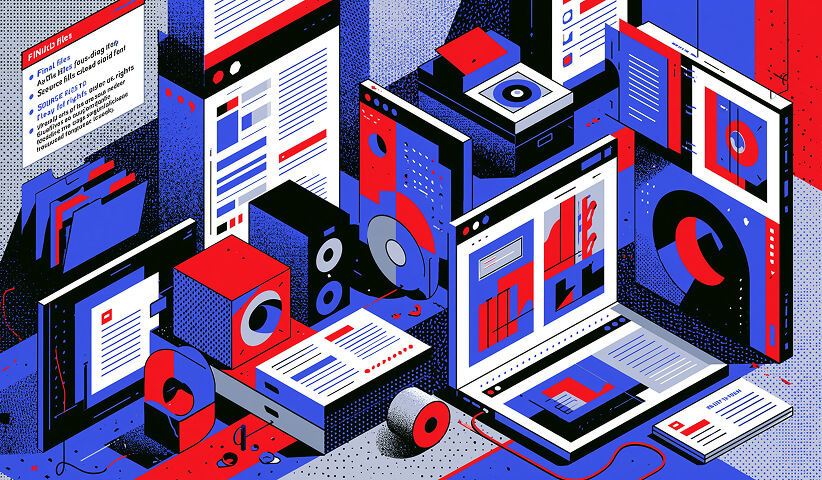 Collection of website layouts and digital design assets.