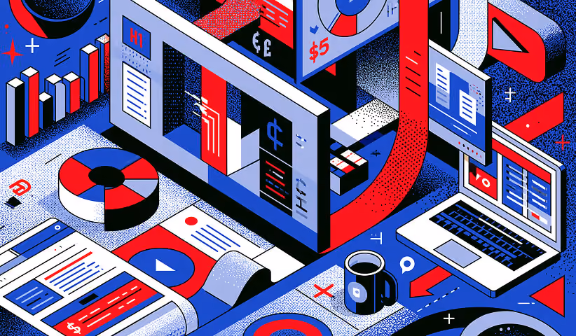 Digital dashboards, website layouts, and branding assets.