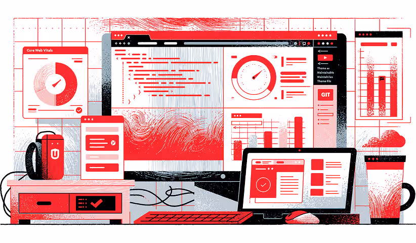 Shopify development dashboard across devices.