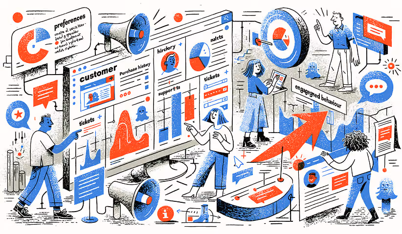Customer data platform with audience insights, engagement tracking, and personalization.