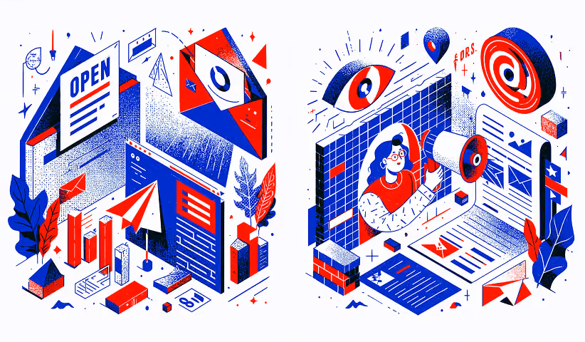 Email marketing strategy illustration highlighting personalized campaigns, audience segmentation, customer engagement, and lifecycle messaging.