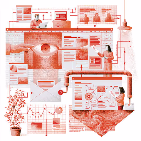 Customer onboarding workflow illustration showing behavior tracking, email triggers, product guidance, analytics, and lifecycle automation.