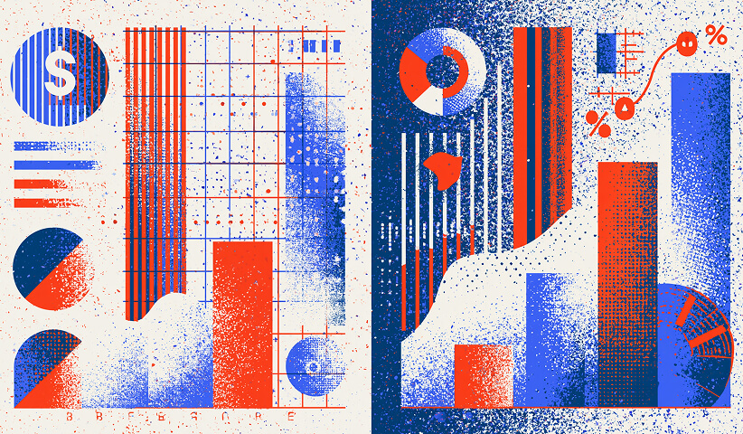 Illustration of financial dashboards with ROI calculations, cost projections, payback periods, and performance charts used to evaluate business value and investment outcomes.