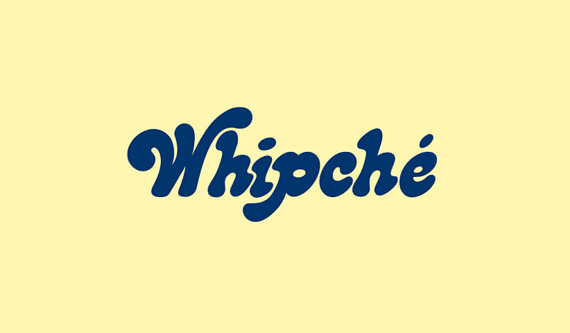 Final Whipché wordmark logo displayed on a clean background, highlighting the finished brand identity and typography.