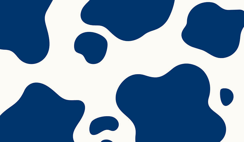 Organic abstract pattern of blue shapes developed as a supporting brand graphic for a cohesive visual identity system.