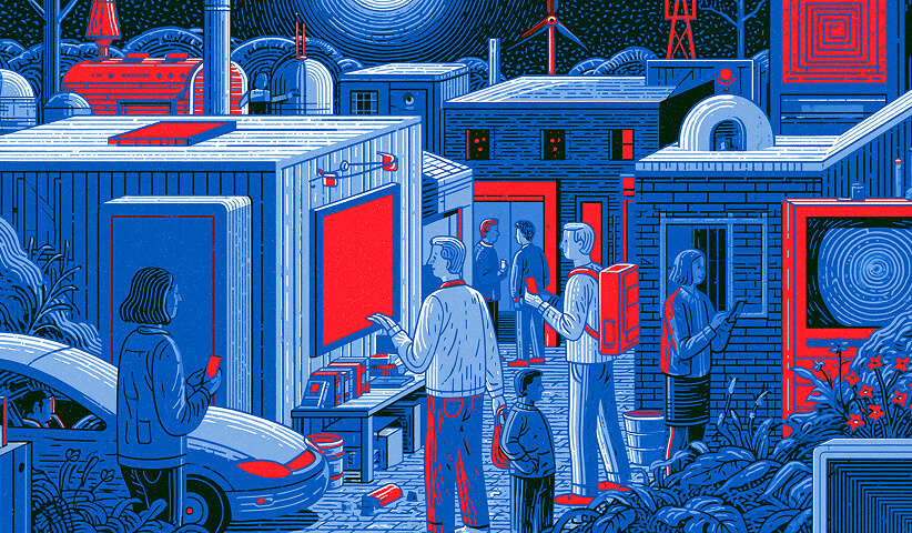 People interacting with branded digital kiosks and public installations, illustrating how a successful rebrand extends consistently across customer touchpoints and experiences.
