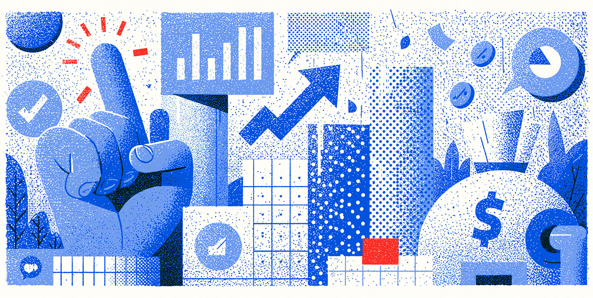 Upward-trending charts, financial symbols, performance metrics, and business growth graphics, illustrating how effective branding supports measurable business growth, stronger customer trust, and long-term competitive advantage.