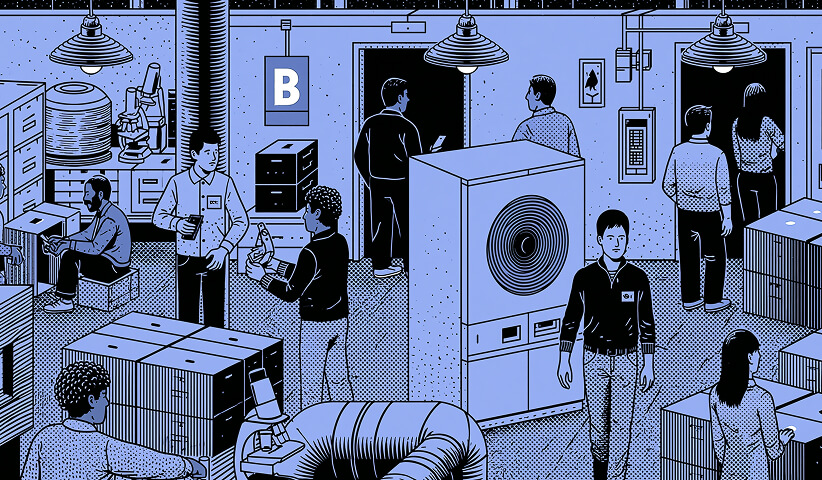 Employees working inside a modern operations facility, illustrating organizational coordination, resource management, and day-to-day strategy execution.