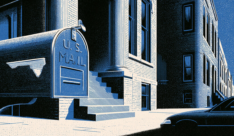 Residential mailbox representing the registered agent address required when forming a business in Illinois.