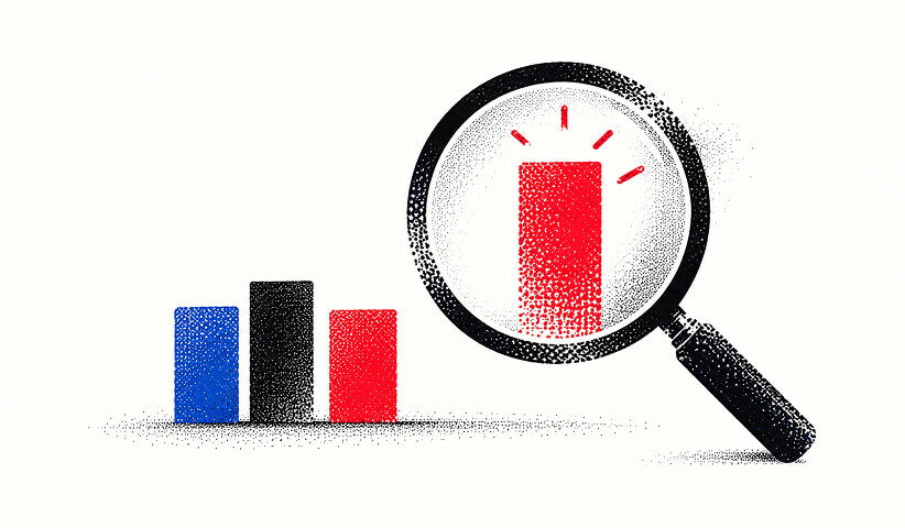 A magnifying glass highlights incrementality among core marketing performance metrics.