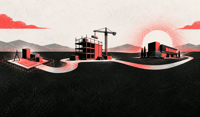 A design engagement moves from clear scope through production into ongoing post-launch support.